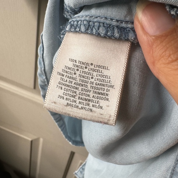 anthropologie • Holding Horses Chambray + Lace Dress • S - Picture 6 of 8